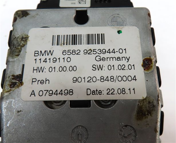 Thumbnail 6: 2012 BMW X3 (F25) iDRIVE MMI MULTIMEDIA CONTROL BUTTON KNOB DIAL
