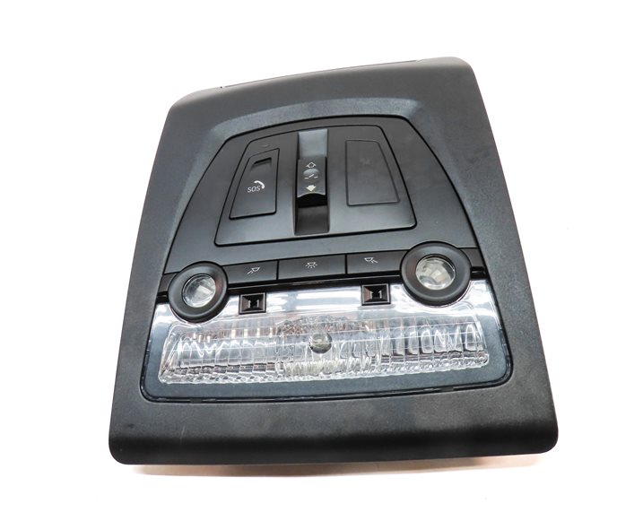 Thumbnail 2: 2012 BMW X3 (F25) FRONT INTERIOR DOME LIGHT LAMP w/ SUNROOF SWITCHES (Black)