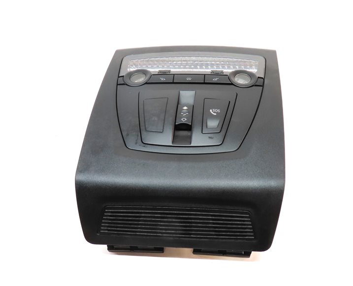Thumbnail 4: 2012 BMW X3 (F25) FRONT INTERIOR DOME LIGHT LAMP w/ SUNROOF SWITCHES (Black)