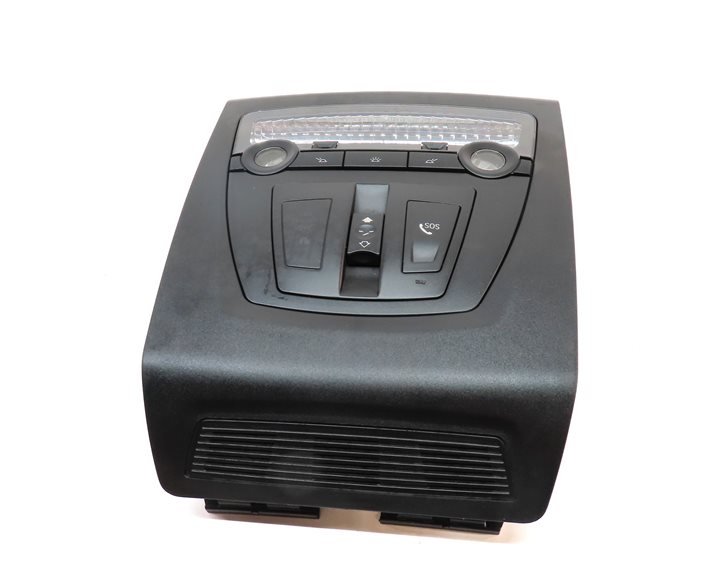 Thumbnail 5: 2012 BMW X3 (F25) FRONT INTERIOR DOME LIGHT LAMP w/ SUNROOF SWITCHES (Black)