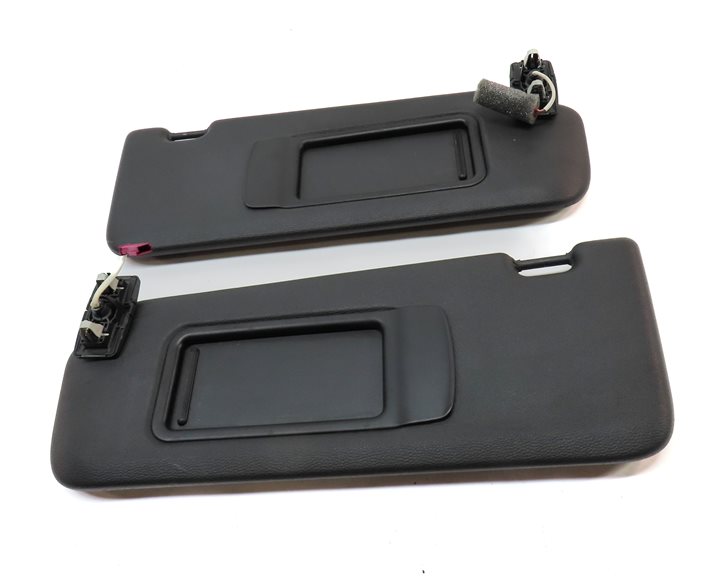 Thumbnail 2: 2011-2018 BMW X3 X4 (F25 F26) FRONT LEFT & RIGHT SUNVISOR SHADE SET (Black)
