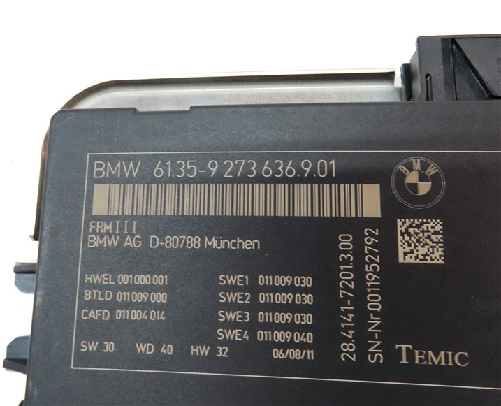 Thumbnail 7: 10-17 BMW 5 6 7 M5 X3 X4 (F06 F10 F12 F25 F26) FRM III BODY LIGHT CONTROL MODULE