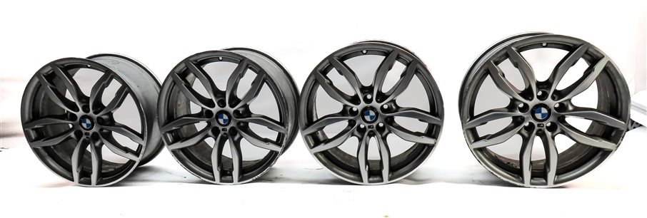 Thumbnail 1: 2015-2018 BMW X3 F25 19X8.5 IN 5 DOUBLE SPOKE w/out DIMPLE WHEEL RIM SET/4