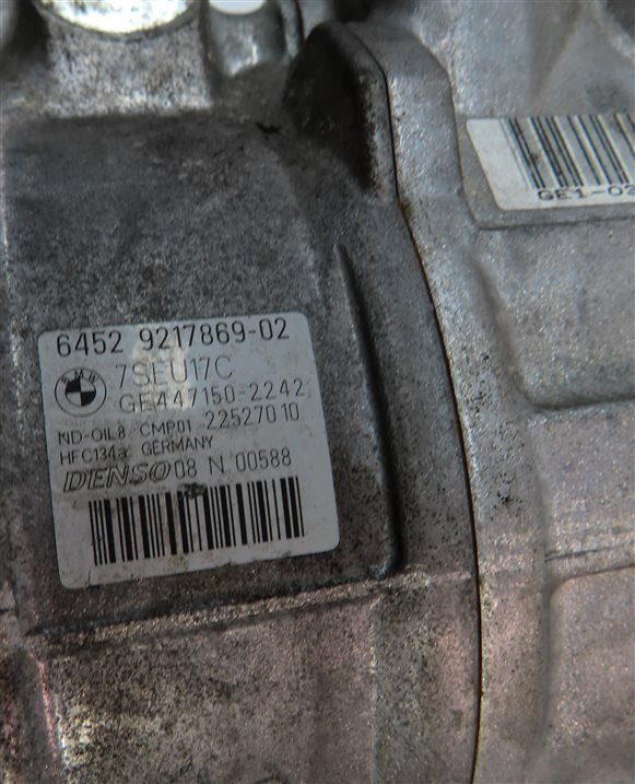 Thumbnail 7: 2011-2017 BMW X3 F25 15-16 X4 F26 3.0L TURBO N55 A/C AIR CONDITIONING COMPRESSOR