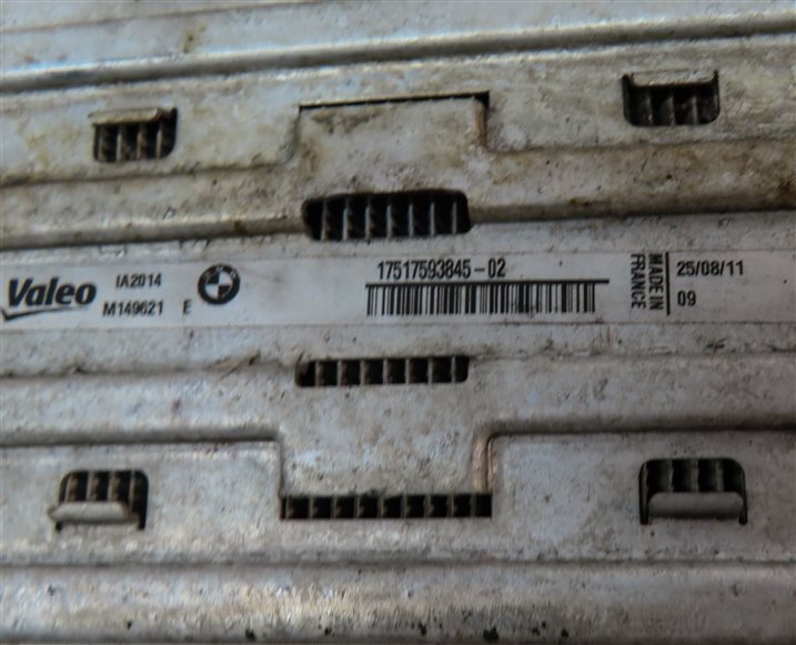 Thumbnail 8: 2011-2018 BMW X3 X4 (F25 F26) 3.0L N55 TURBO ENGINE TURBOCHARGER INTERCOOLER