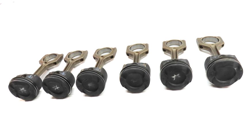 Thumbnail 3: 2010-2014 BMW 1/3/4/5/6/7/X1/X3/X5/X6 3.0L N55 TURBO ENGINE PISTON & ROD SET 6