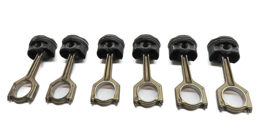 Thumbnail 5: 2010-2014 BMW 1/3/4/5/6/7/X1/X3/X5/X6 3.0L N55 TURBO ENGINE PISTON & ROD SET 6
