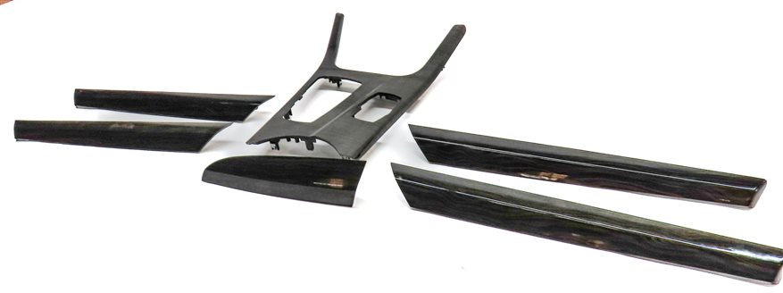2012 BMW X3 (F25) INTERIOR FRONT/REAR DOOR CENTER CONSOLE TRIM SET/6 (Wave)