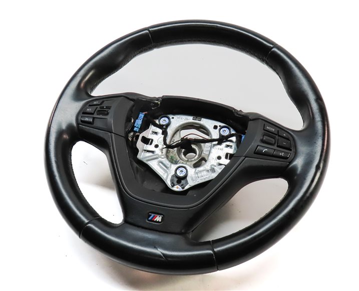 Thumbnail 1: 11-15 BMW X3 X4 F25 F26 LEFT DRIVER M SPORT STEERING WHEEL w/PADDLES  (Black)