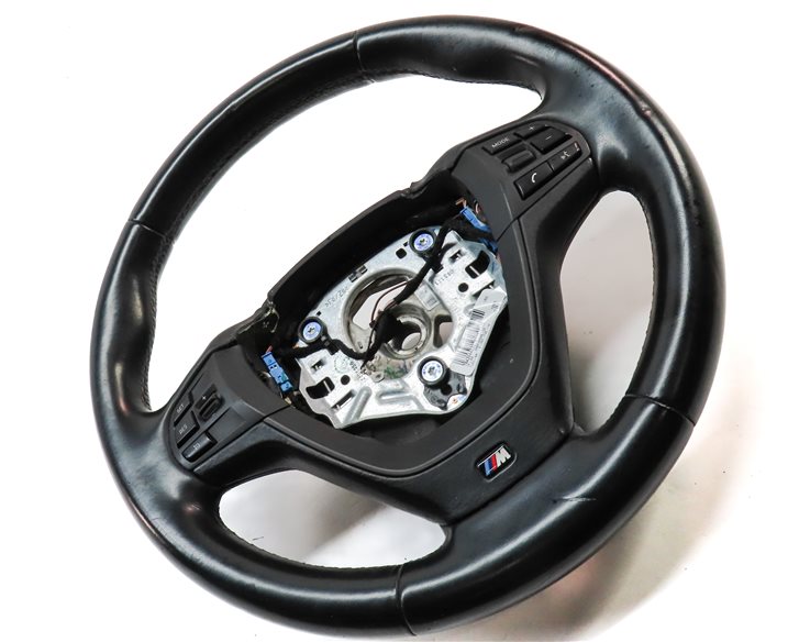 Thumbnail 3: 11-15 BMW X3 X4 F25 F26 LEFT DRIVER M SPORT STEERING WHEEL w/PADDLES  (Black)