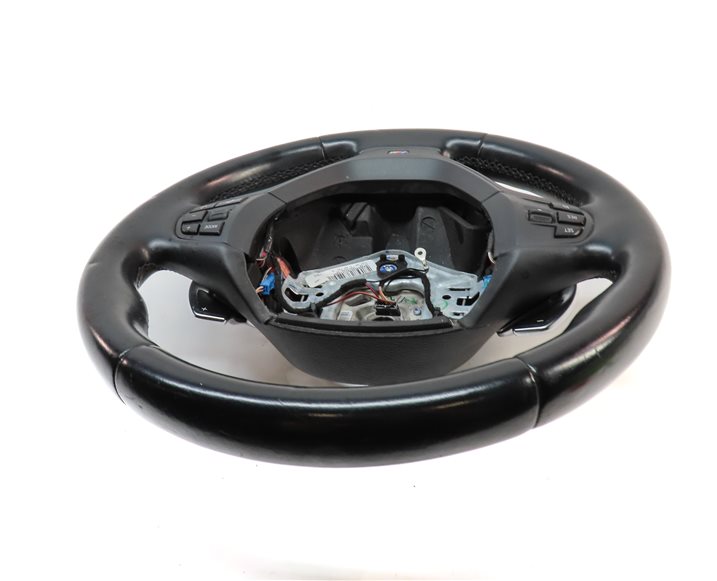 Thumbnail 4: 11-15 BMW X3 X4 F25 F26 LEFT DRIVER M SPORT STEERING WHEEL w/PADDLES  (Black)