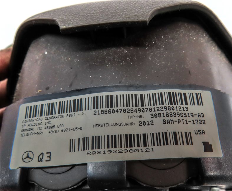 Thumbnail 7: 13-15 MERCEDES C250 C300 C350 C63 (W204) STEERING WHEEL AIRBAG AIR BAG (Brown)