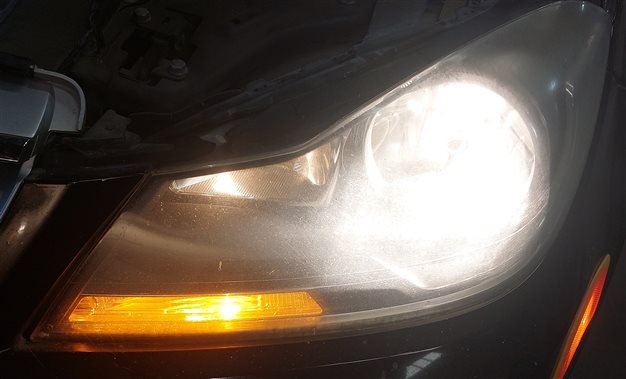 Thumbnail 2: 12-15 MERCEDES C250 C300 C350 (W204) LEFT DRIVER HALOGEN HEADLIGHT LIGHT LAMP