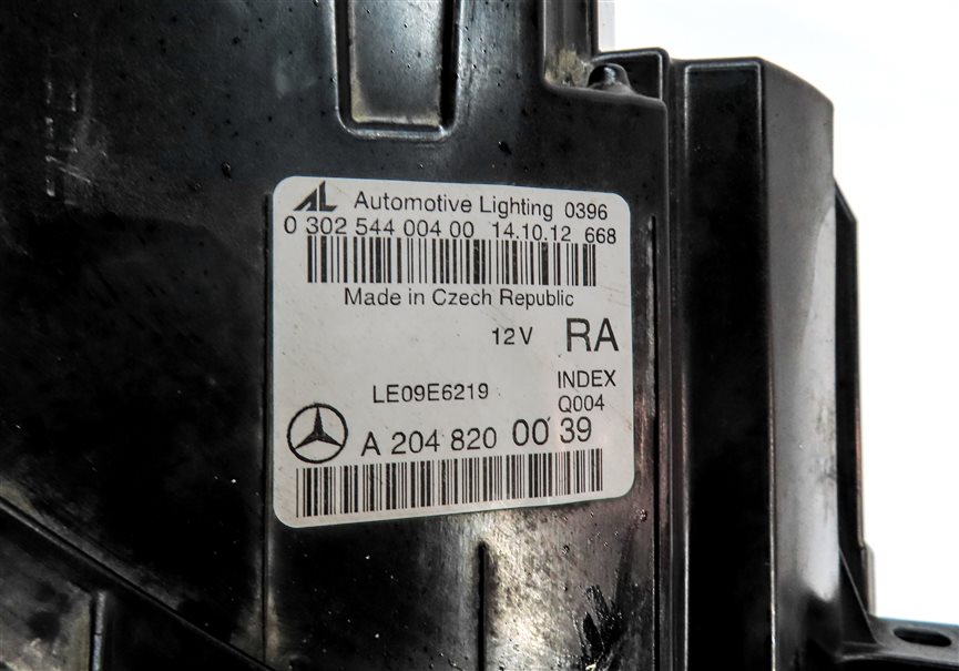 Thumbnail 7: 2012-2015 MERCEDES BENZ C250 C300 C350 (W204) RIGHT PASSENGER HALOGEN HEADLIGHT