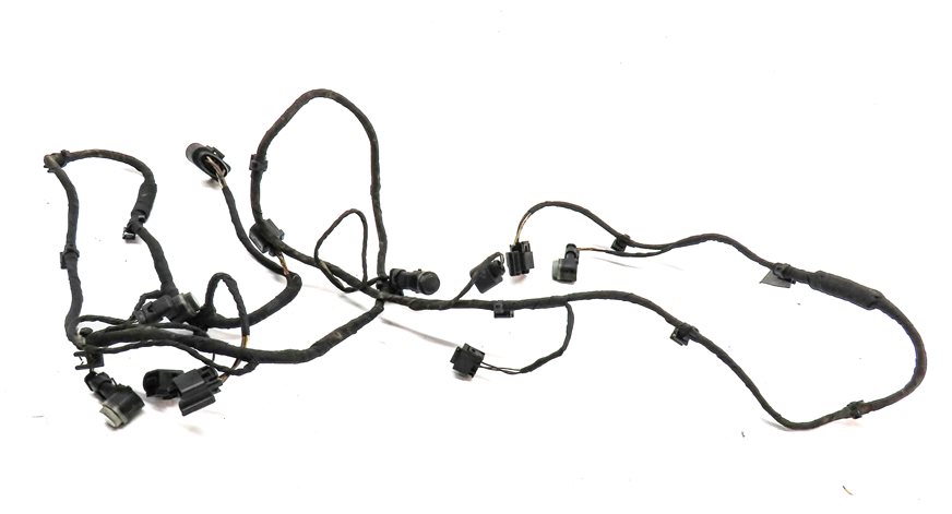 Thumbnail 1: 13 AUDI Q7 (4L) FRONT PARK ASSIST PDC DISTANCE CONTROL WIRE SENSOR SET/4 (White)