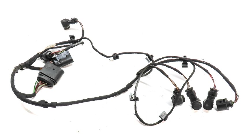 13 AUDI Q7 (4L) REAR PARK ASSIST PDC DISTANCE CONTROL WIRE SENSOR SET/4 (White)