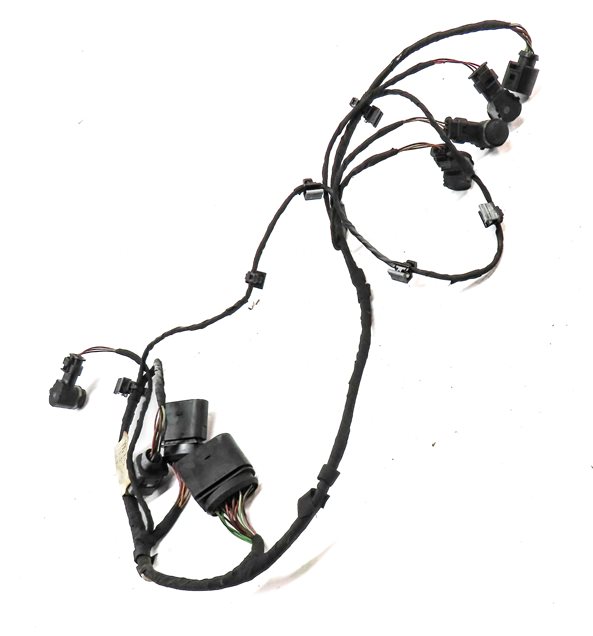 Thumbnail 3: 13 AUDI Q7 (4L) REAR PARK ASSIST PDC DISTANCE CONTROL WIRE SENSOR SET/4 (White)