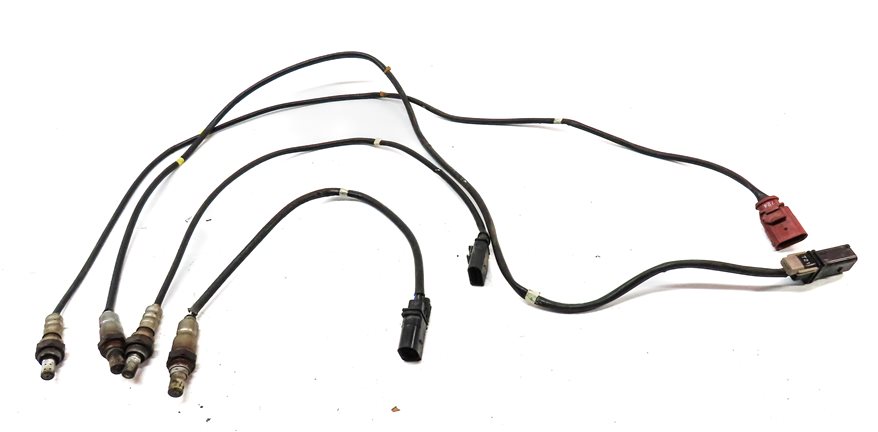 Thumbnail 2: 13 AUDI Q7 4L 3.0L SUPER (CTWB) ENGINE OXYGEN O2 LAMBDA PROBE SENSOR WIRE SET/4