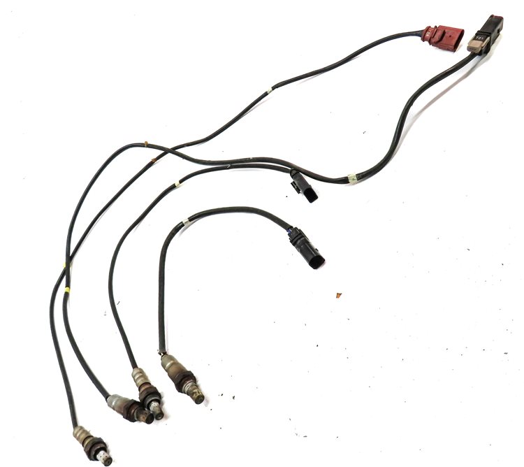 Thumbnail 3: 13 AUDI Q7 4L 3.0L SUPER (CTWB) ENGINE OXYGEN O2 LAMBDA PROBE SENSOR WIRE SET/4
