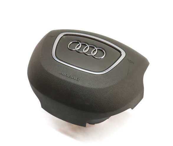 Thumbnail 1: 2011-2015 AUDI Q7 (4L) LEFT DRIVER STEERING WHEEL SRS AIRBAG AIR BAG (BLACK)
