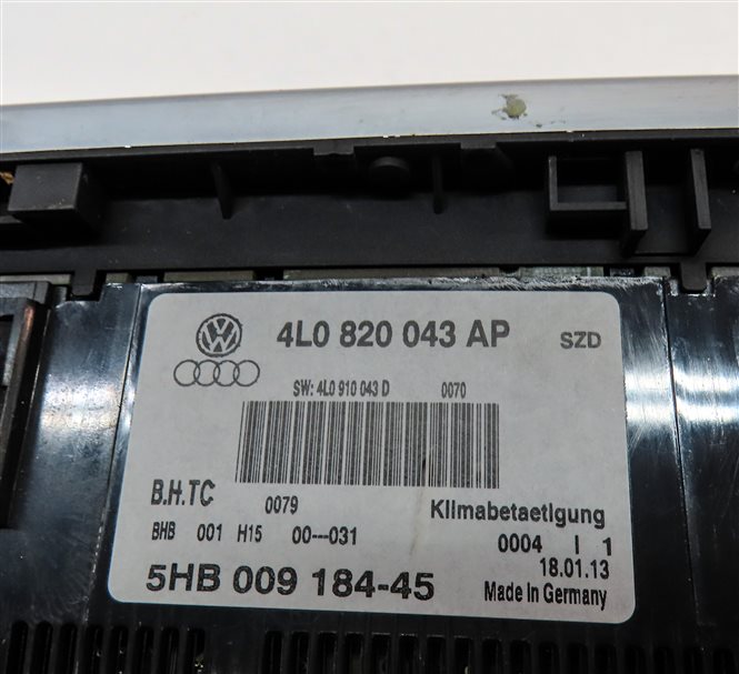 Thumbnail 8: 2013-2015 AUDI Q7 (4L) HEATER AC TEMPERATURE CLIMATE CONTROL PANEL (HEATED SEAT)
