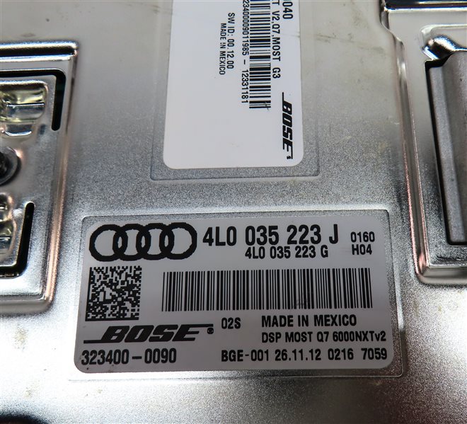 Thumbnail 7: 2013-2015 AUDI Q7 (4L) RADIO STEREO BOSE AUDIO AMP AMPLIFIER (OPTION 8RY)