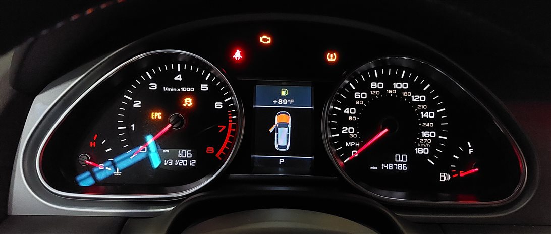Thumbnail 2: 2013-2015 AUDI Q7 (4L) SPEEDOMETER INSTRUMENT GAUGE CLUSTER (MPH / USA) (148k)