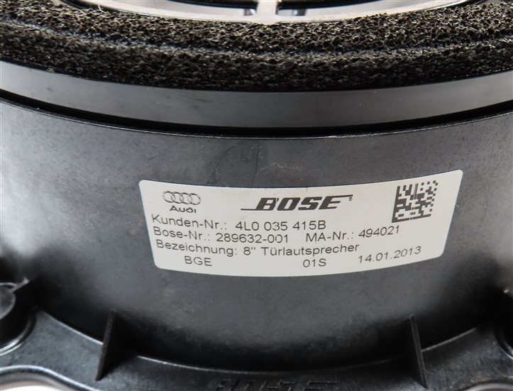 Thumbnail 15: 2013 AUDI Q7 (4L) RADIO STEREO BOSE AUDIO SOUND SYSTEM SPEAKER SET/14