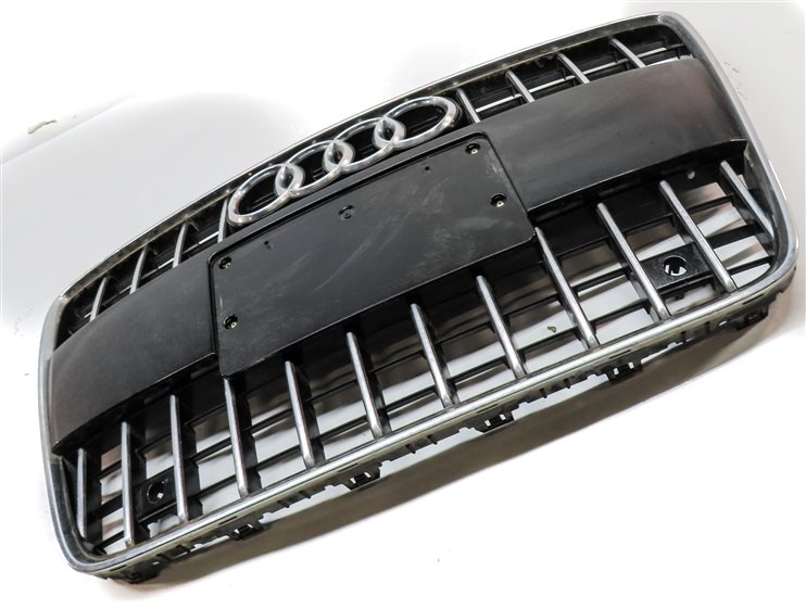 Thumbnail 3: 2010-2015 AUDI Q7 (4L) FRONT MAIN CENTER HOOD GRILLE AIR VENT TRIM (BLACK)