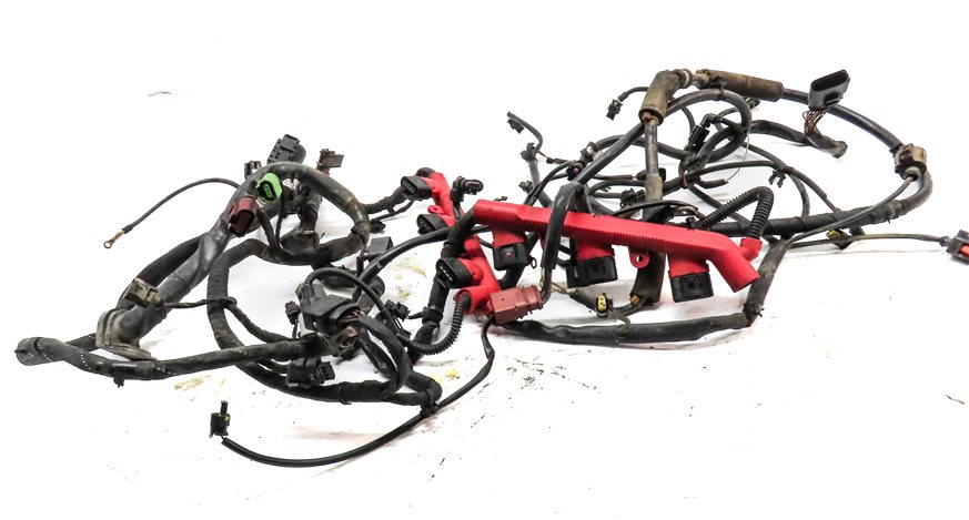 Thumbnail 2: 2013 AUDI Q7 (4L) 3.0L SUPER (CTWB) ENGINE MOTOR WIRE WIRING HARNESS LOOM