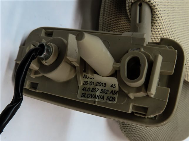 Thumbnail 6: 2007-2015 AUDI Q7 (4L) FRONT LEFT & RIGHT SUN VISOR SUNVISOR SHADE SET (Beige)