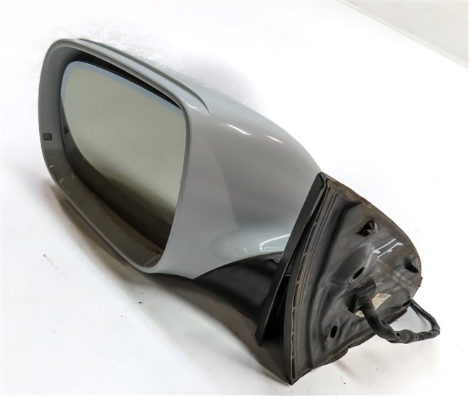 Thumbnail 4: 13-15 AUDI Q7 (4L) LEFT P-FOLD MEMORY HEAT AUTODIM BLIND SPOT MIRROR (White)
