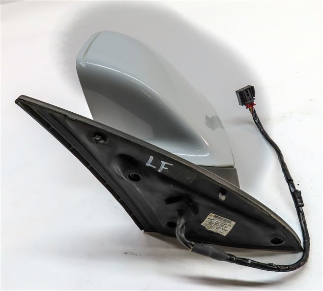 Thumbnail 5: 13-15 AUDI Q7 (4L) LEFT P-FOLD MEMORY HEAT AUTODIM BLIND SPOT MIRROR (White)