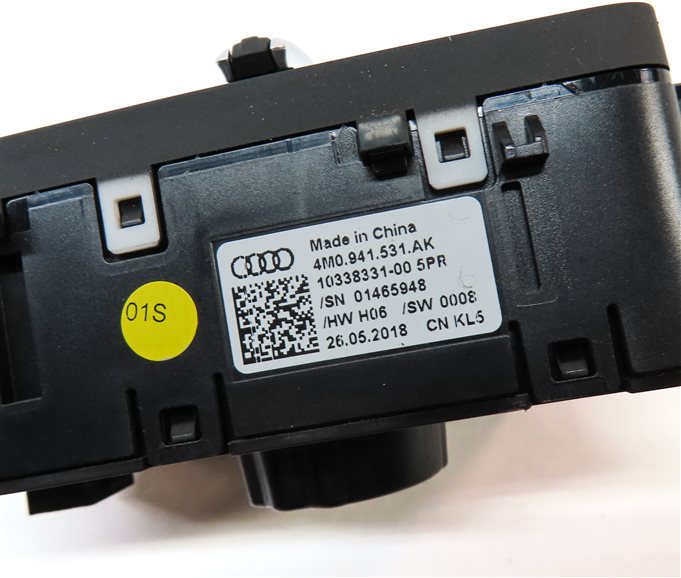 Thumbnail 6: 16-21 AUDI A4 A5 S4 S5 RS5 Q7 (B9 8W 8WS F5 4M) HEADLIGHT SWITCH w/ RAIN SENSOR