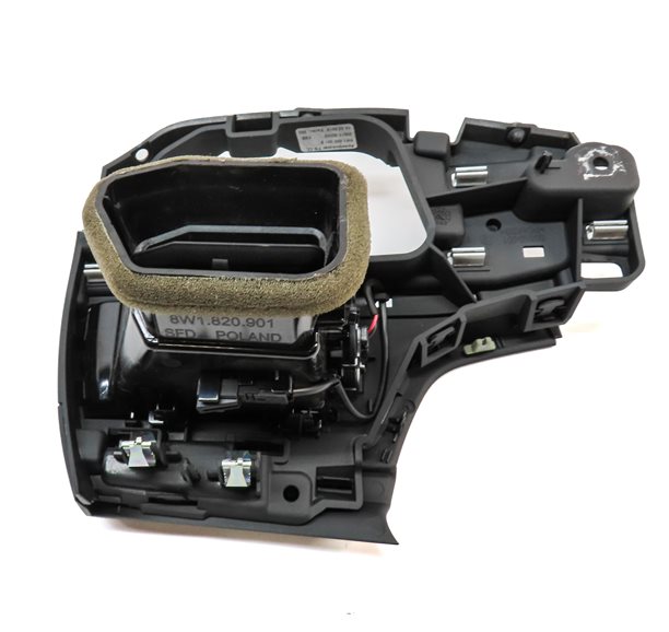 Thumbnail 5: 2019 AUDI S5 (B9) FRONT RIGHT PASSENGER DASH HEAT AIR AC HVAC VENT (Black)