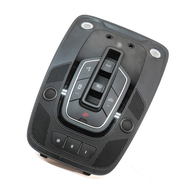 2019 AUDI S5 (B9) FRONT INTERIOR DOME LIGHT LAMP w/HOMELINK SUNROOF SWITCHES