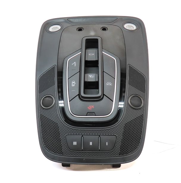 Thumbnail 2: 2019 AUDI S5 (B9) FRONT INTERIOR DOME LIGHT LAMP w/HOMELINK SUNROOF SWITCHES