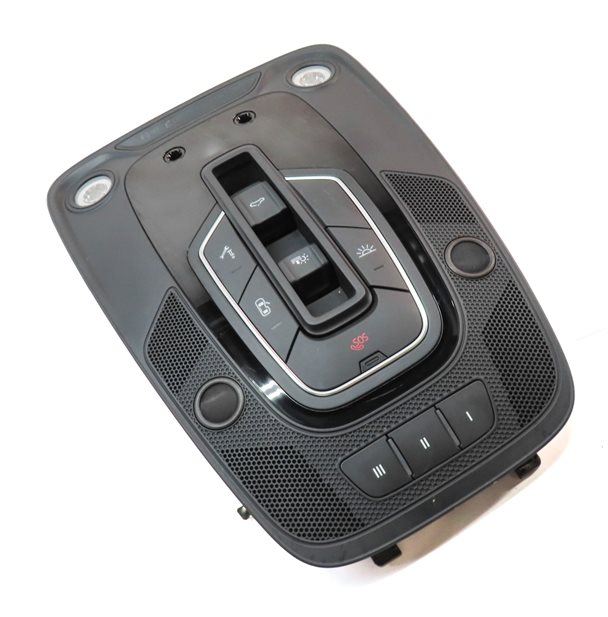 Thumbnail 3: 2019 AUDI S5 (B9) FRONT INTERIOR DOME LIGHT LAMP w/HOMELINK SUNROOF SWITCHES