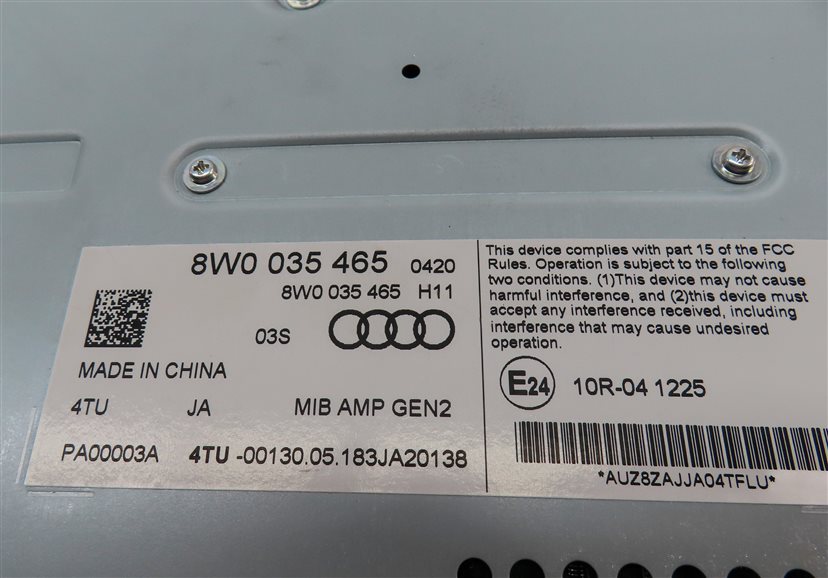 Thumbnail 7: 18-19 AUDI A5 S5 RS5 (B9 C8 8W6) RADIO STEREO SPEAKER AUDIO AMPLIFIER AMP
