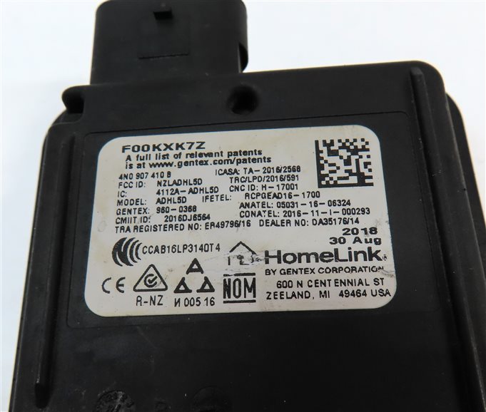Thumbnail 6: 2019 AUDI S5 (B9) DRIVER ASSIST HOMELINK GARAGE DOOR OPENER CONTROL MODULE
