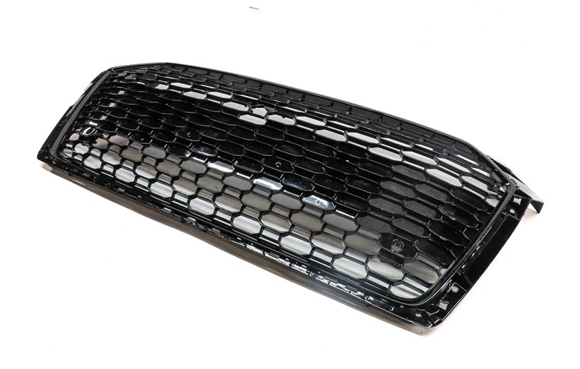 18-19 AUDI S5 (B9) FRONT CENTER MAIN GRILLE AFTERMARKET HONEYCOMB (GLOSS BLACK)