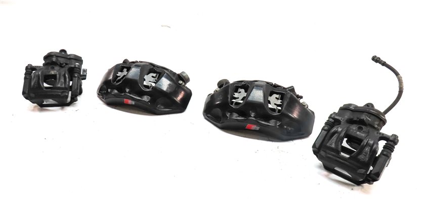 2018-2021 AUDI S5 B9 FRONT/REAR LEFT/RIGHT BRAKE CALIPER SET/4 (BLACK)