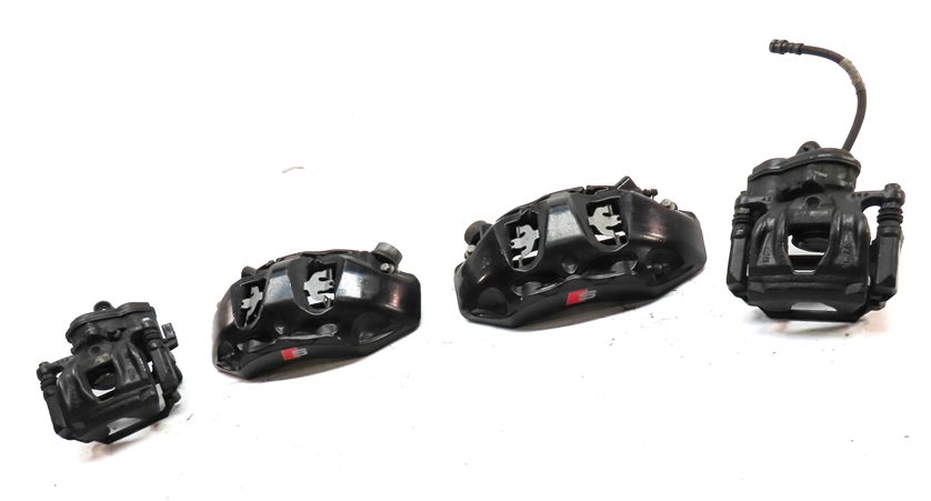 Thumbnail 2: 2018-2021 AUDI S5 B9 FRONT/REAR LEFT/RIGHT BRAKE CALIPER SET/4 (BLACK)