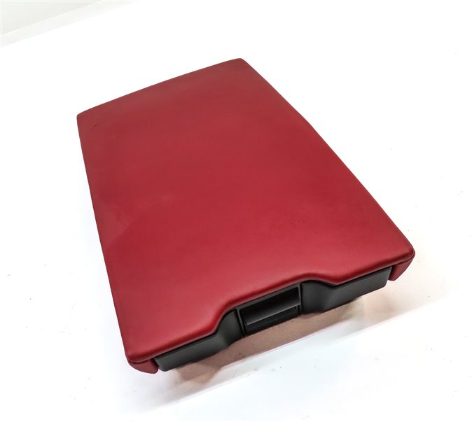 Thumbnail 3: 2019 AUDI S5 (B9) REAR CENTER SEAT BACK FOLDING CONSOLE ARMREST CUPHOLDER (Red)