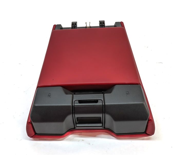 Thumbnail 7: 2019 AUDI S5 (B9) REAR CENTER SEAT BACK FOLDING CONSOLE ARMREST CUPHOLDER (Red)