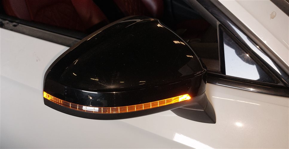 Thumbnail 2: 18-20 AUDI A5 S5 826 B9 RIGHT PFOLD MEM HEAT BLIND AUTODIM DOOR MIRROR (White)