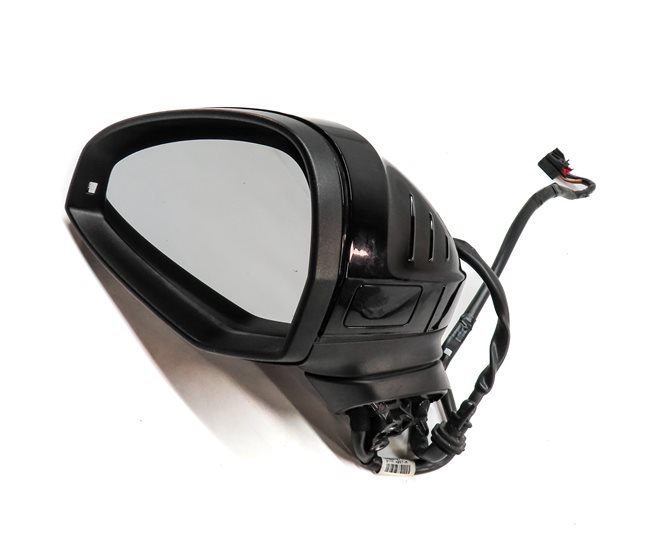 Thumbnail 4: 18-20 AUDI A5 S5 826 B9 LEFT PFOLD MEM HEAT BLIND AUTODIM DOOR MIRROR (White)