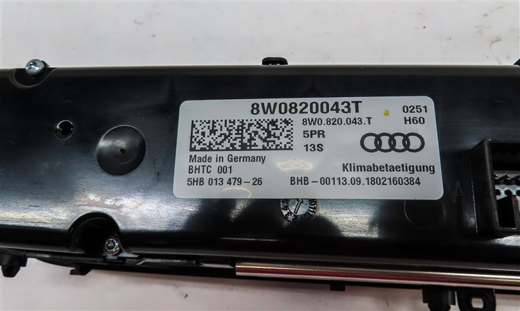 Thumbnail 6: 2018-2023 AUDI A4 A5 S5 RS5 (B9 8W6) FRONT A/C HEATER CLIMATE CONTROL PANEL