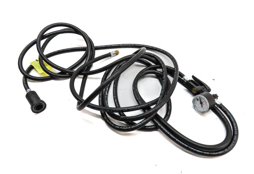 Thumbnail 1: 2004 PORSCHE CAYENNE (955) AIR SUSPSENSION COMPRESSOR FILLER HOSE w/ GAUGE