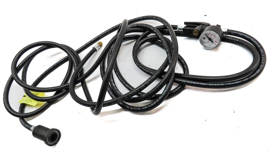 Thumbnail 2: 2004 PORSCHE CAYENNE (955) AIR SUSPSENSION COMPRESSOR FILLER HOSE w/ GAUGE